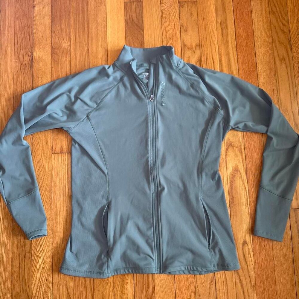 Reebok Women's Green Performance Full Zip Jacket Large